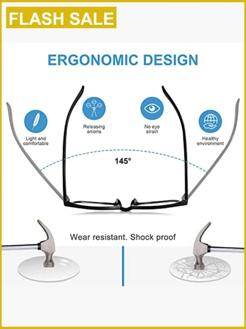 Blue Light Blocking Glasses for Screen Use Comfort Fit